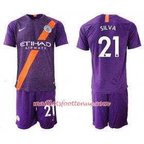 Maillot/Tenue Manchester City Silva 21 Enfant Troisieme 2018/2019